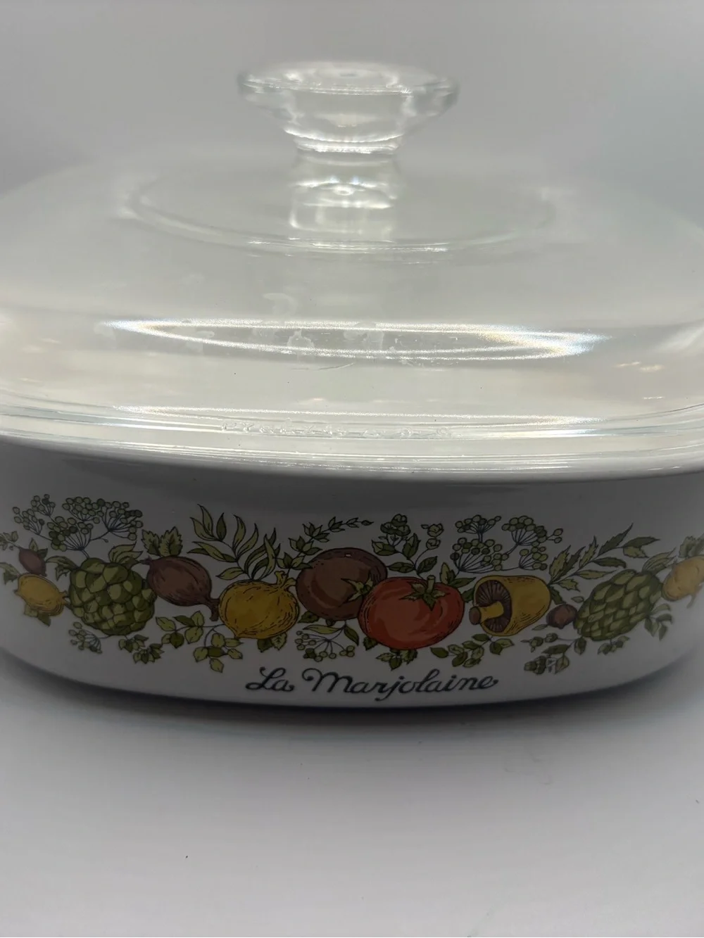 Vintage Corning Ware Spice of Life “La Marjolaine” 2-Quart Covered Casserole